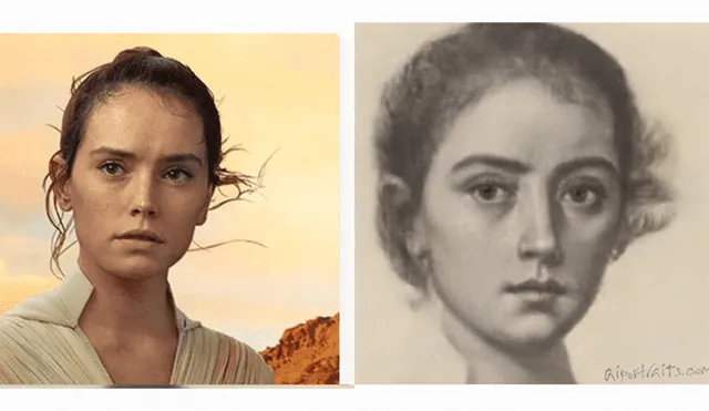 Personajes de Star Wars transformados con AI Portraits.