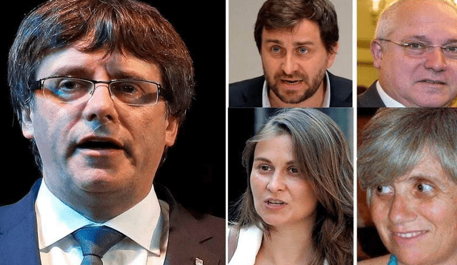 Puigdemont y sus exconsejeros se entregan a la Policía belga