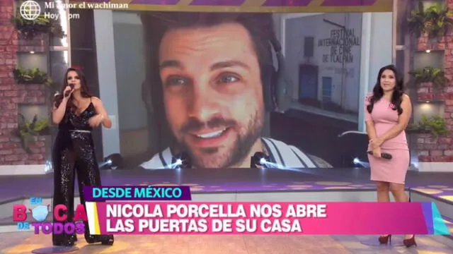 Nicola Porcella muestra su departamento en México en el programa En boca de todos.