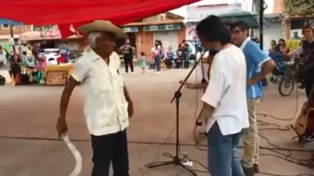 Facebook viral: Con machete en mano, anciano impidió concierto de rock