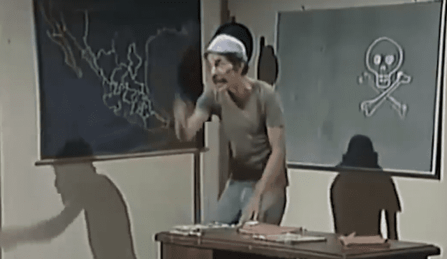 El video viral de YouTube muestra la escena en que 'Don Ramón' del Chavo del 8 destrona el puesto del profesor 'Jirafales'.