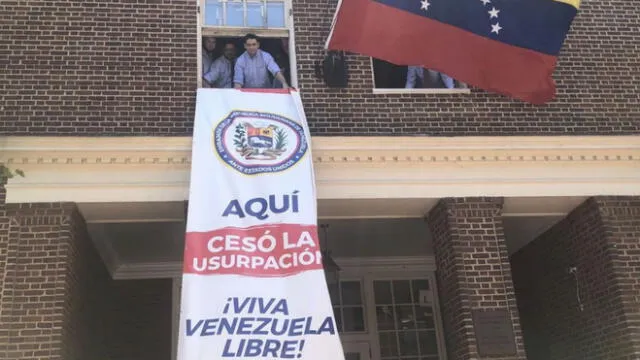 Designado de Guaidó en EE.UU. toma control de embajada venezolana y promete tumbar a Maduro