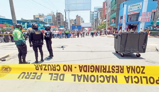 Drama. Calle de Gamarra donde ayer un extranjero mató a su pareja y luego se suicidó. Foto: URPI