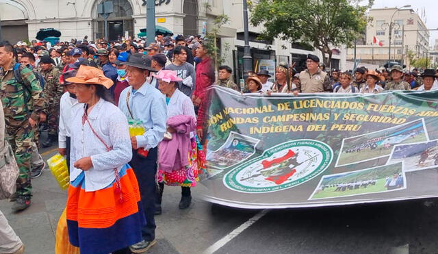 Representantes de distintas organizaciones civiles marchan en contra del Congreso. Foto: Deysi Portuguez / URPI-LR