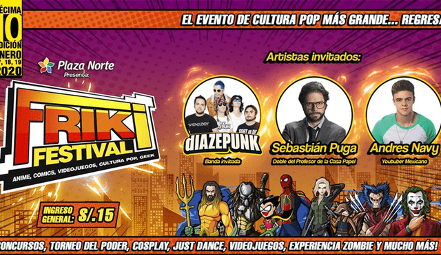 Se realizará la décima edición del Friki Festival en Plaza Norte.
