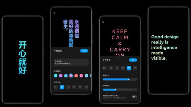 MIUI 11 de Xiaomi llega con 'modo oscuro'.