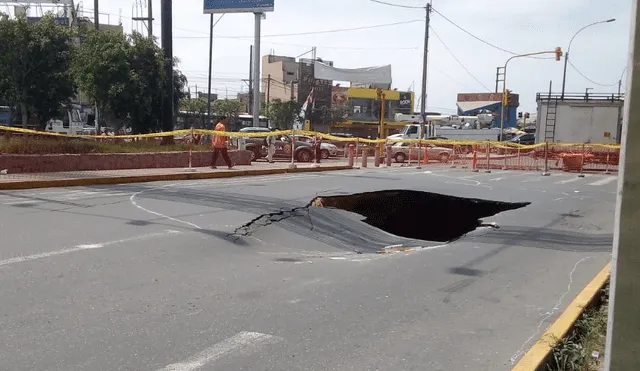 SJL: Alarma por aparición de forados y rajaduras cerca de estación del Metro de Lima [FOTOS Y VIDEO]