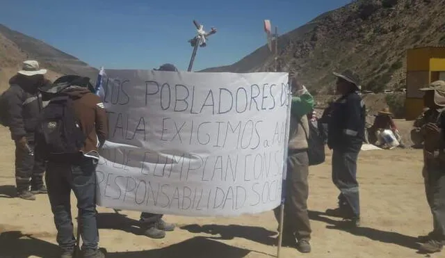 Comunidad reclama a Quellaveco por contaminación por polvos en Moquegua.