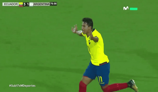 Argentina vs Ecuador Sub 17: Adrián Mejía sentenció el partido con potente zurdazo al ángulo [VIDEO]