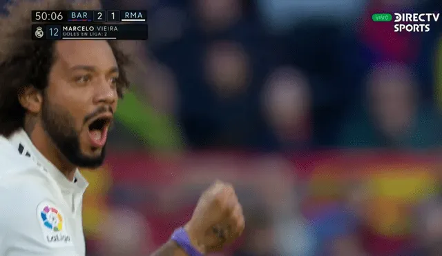 Barcelona vs Real Madrid: Marcelo marcó el 2-1 y silenció al Camp Nou [VIDEO]