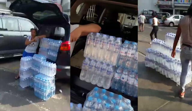 Facebook: acapararon agua y ahora salen en camionetas a vender en las calles |VIDEO