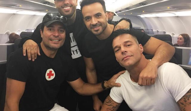 Ricky Martin y Fonsi llevan ayuda a Puerto Rico