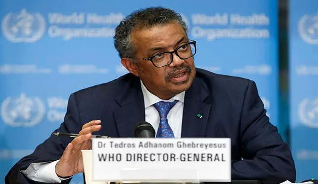 Tedros Adhanom Ghebreyesus, director general de la OMS, se pronunció al inicio de la 73 sesión de la Asamblea Mundial de la Salud. Foto: EFE
