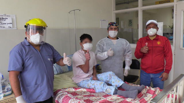 Menor que sufrió impacto de bala en el rostro retornará a la comunidad nativa donde vive tras recibir tratamiento médico en Lima. Foto: Instituto Nacional de Salud del Niño - Breña.