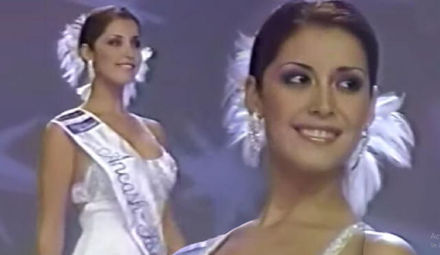 Karla Tarazona representó a Pomabamba en el Miss Perú 2003. Foto: composición LR/captura LATINA