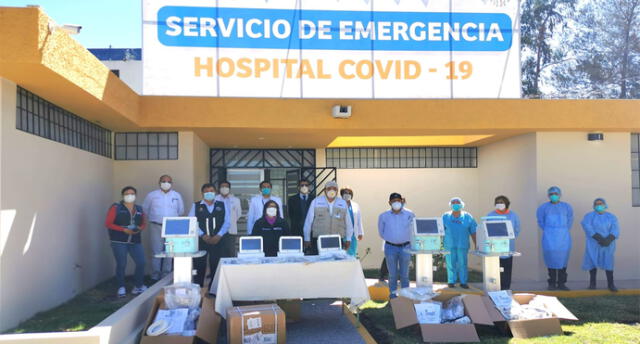 Ministerio de Salud entregó equipos médicos y de protección personal para Arequipa.