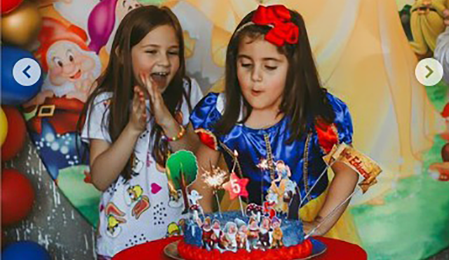 Las infantes brasileñas conocidas como las 'hermanas pastel' celebran juntas en uno de sus cumpleaños. Foto: Instagram @asmariasdepb