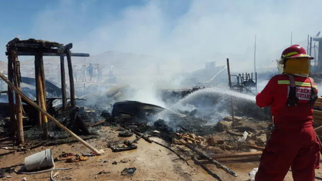 Moquegua: Precarias viviendas fueron destruidas por incendio