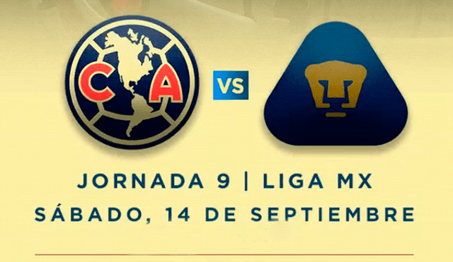 América vs. Pumas EN VIVO ONLINE GRATIS vía Televisa Deportes y TDN por la Liga MX.