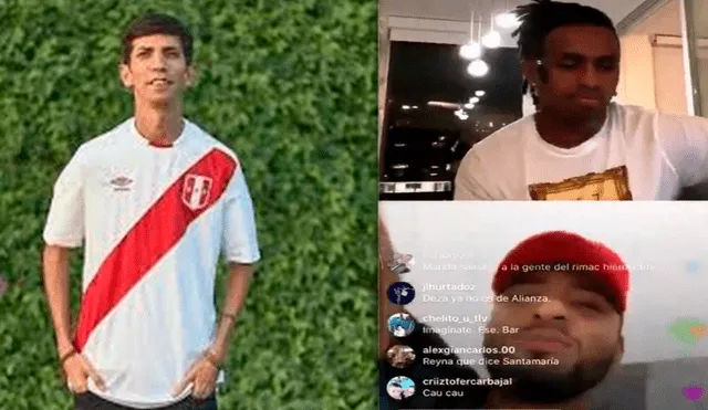 Relator de Gol Perú se mostró en desacuerdo con la transmisión en vivo de los jugadores Yordy Reyna y Alexi Gómez.