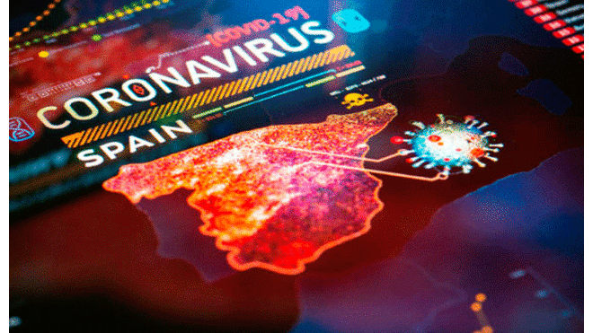 Mapa del coronavirus en España.