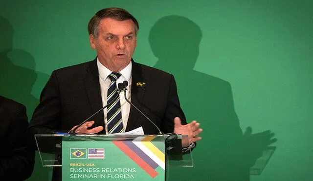 Jair Bolsonaro estuvo recientemente en Estados Unidos. Foto: EFE