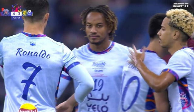 André Carrillo juega en Al-Hilal. Foto: captura de ESPN.