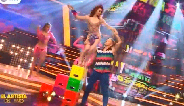 Mario Hart sufre peligrosa caída sobre su bailarina en "El Artista del Año"