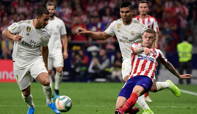 Real Madrid vs Atlético Madrid por la Liga Santander.