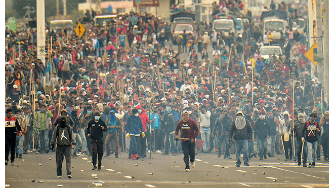 Protestas en Ecuador