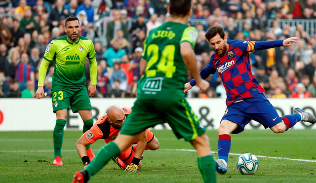 Gracias a los goles de Messi, Barcelona se mantiene como único líder de LaLiga.