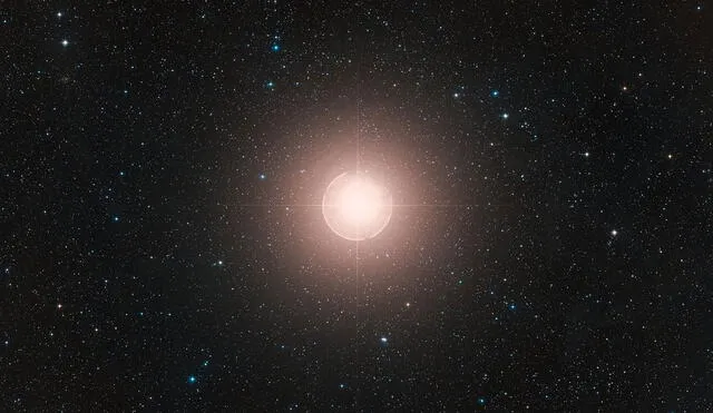 El nuevo estudio indica que Betelgeuse está a 520 años luz de la Tierra. Foto: ESO