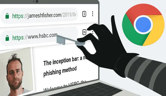 Google Chrome: nueva modalidad de phishing se camuflaría en la barra de direcciones
