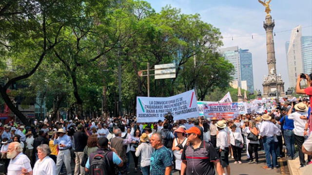 Multitudinaria marcha en México contra primeros 5 meses de gobierno de AMLO [FOTOS]