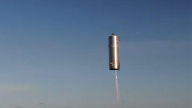 El prototipo del cohete Starship completó una prueba de vuelo exitosa. Captura de video: SpaceX.