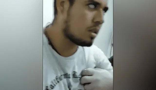 Un joven se desmaya al colocarse un piercing y usuarios de Facebook viralizan en video.