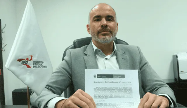 Sebastián Suito renunció al cargo de presidente del IPD