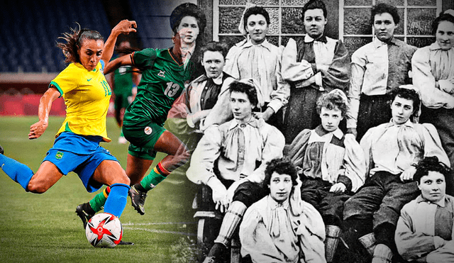 Las mujeres encontraron en el fútbol un deporte inspirador; por lo que se unieron para crear clubes deportivos femeninos desde 1894. Foto: Jazmin Ceras/ composición LR