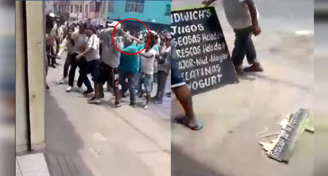 Arequipa: A palazos se enfrentan dueños de colectivos en pelea por clientes [VIDEOS]