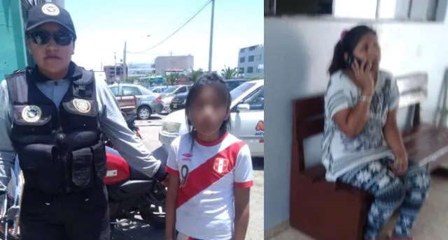 Tacna: Rescatan a niña que escapó de casa por presuntos maltratos de su madre.