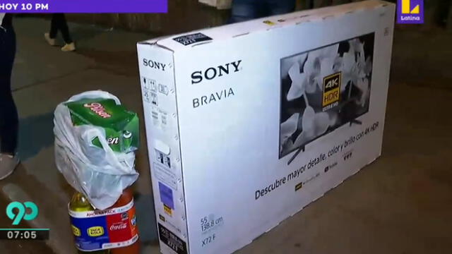 Una joven comentó que llevó productos porque tienda ofrecía descuentos. (Foto: Captura de video / Latina Noticias)