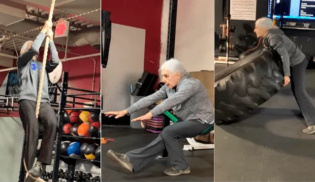 Vía Facebook. Mujer de 72 años dejó a más de uno con la boca abierta al mostrar su increíble agilidad en el crossfit