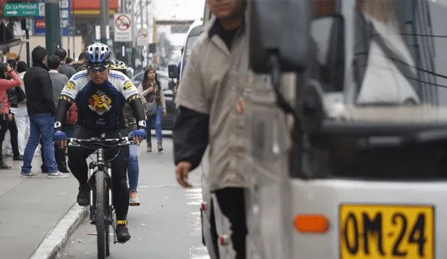 Ciclistas tendrán vía para llegar al Centro de Lima