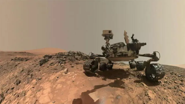 Autorretrato del vehículo rover Curiosity Mars de la NASA desde Marte en junio de 2018. Foto: AFP