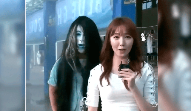 Facebook: aterrador joven asusta a periodista coreana y ella tiene épica reacción [VIDEO]