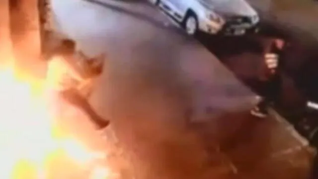 La Victoria: esta fue la declaración del sujeto que lanzó una bomba molotov a comerciante [VIDEO]