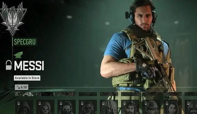 El paquete de Lionel Messi como operador de Call of Duty se puede conseguir por tiempo limitado. Foto: Activision