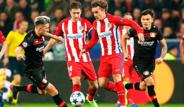 Atlético de Madrid igualó sin goles ante Bayer Leverkusen y avanzó a cuartos de Champions League