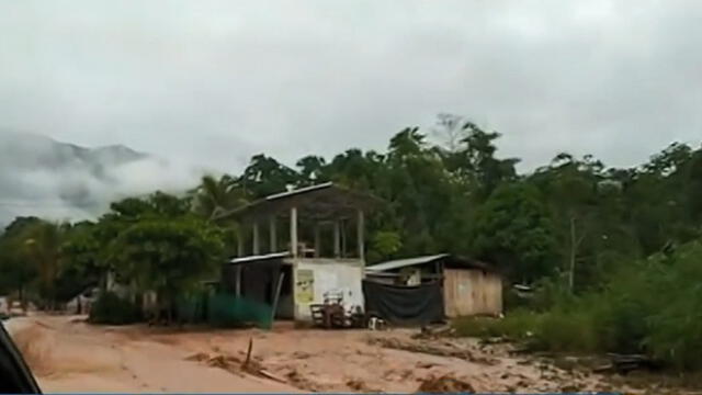 Más de 20 familias afectadas por desborde de río en San Martín [VIDEO]