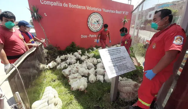 ayuda de Cáritas a bomberos